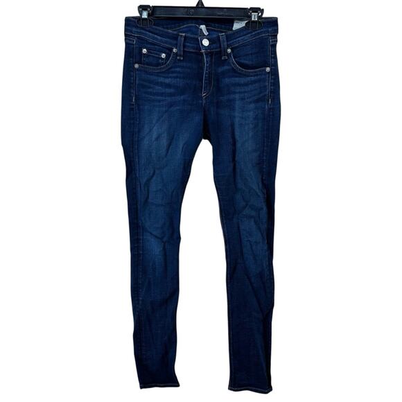 Rag & Bone Low rise skinny jeans in dark blue women’s size 26 - Picture 2 of 10